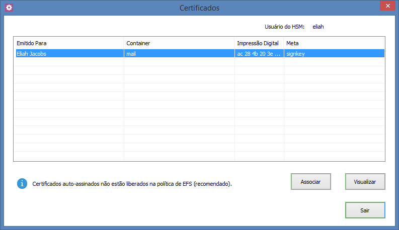 tela dlg cert - cont and keyid