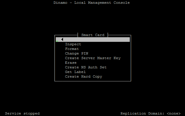 tela Smart Card Menu